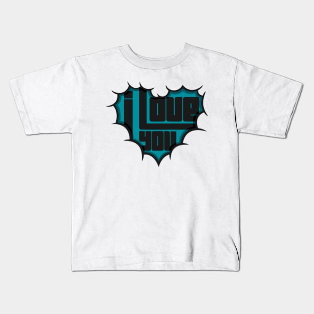 I love you unique Kids T-Shirt by Mako Design 